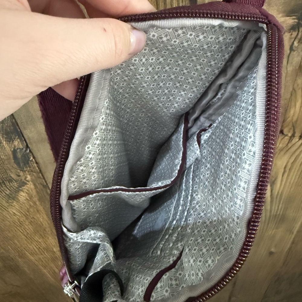 Travelon Burgundy Anti-Theft Sling Crossbody Bag - Picture 5 of 7